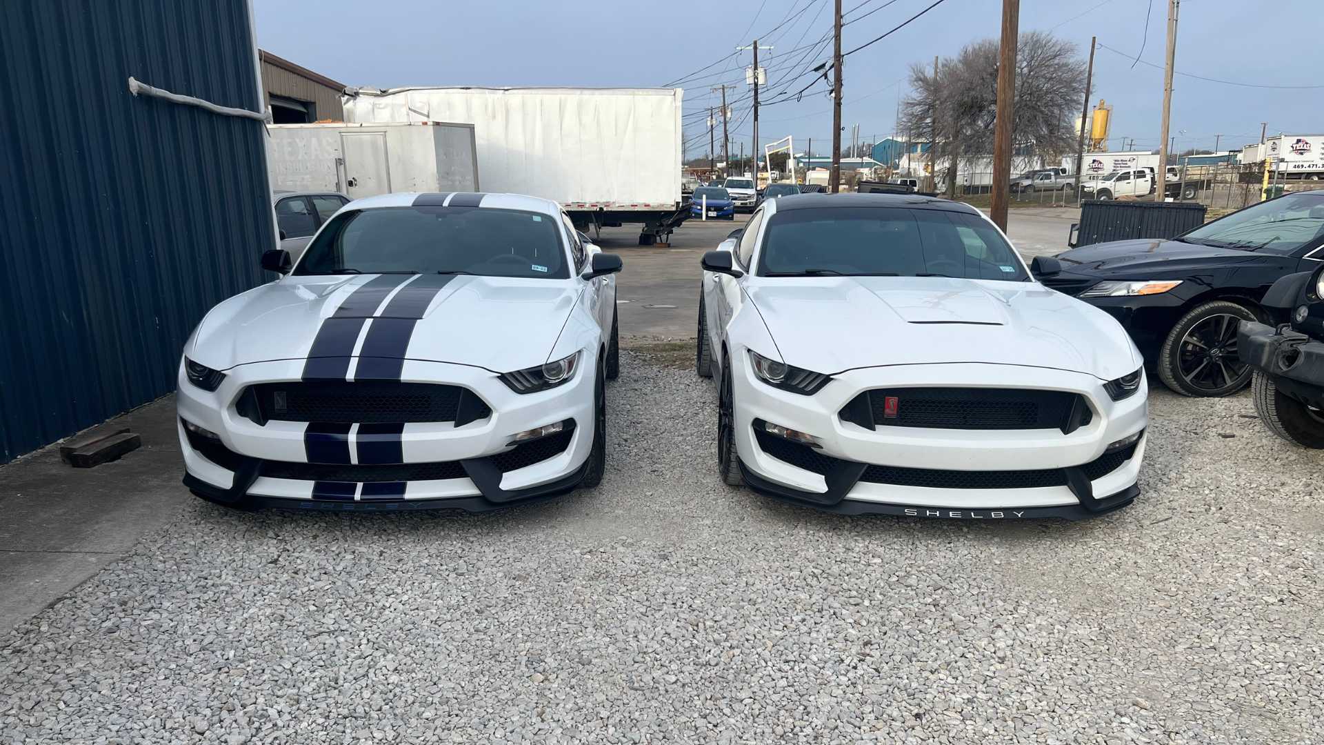 A vehicle after extensive body work.